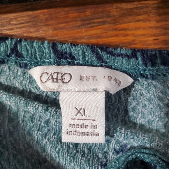 CATO MAXI TIERED Dress Floral Size XL Garden Flowy Botanical Countryside - Picture 7 of 9